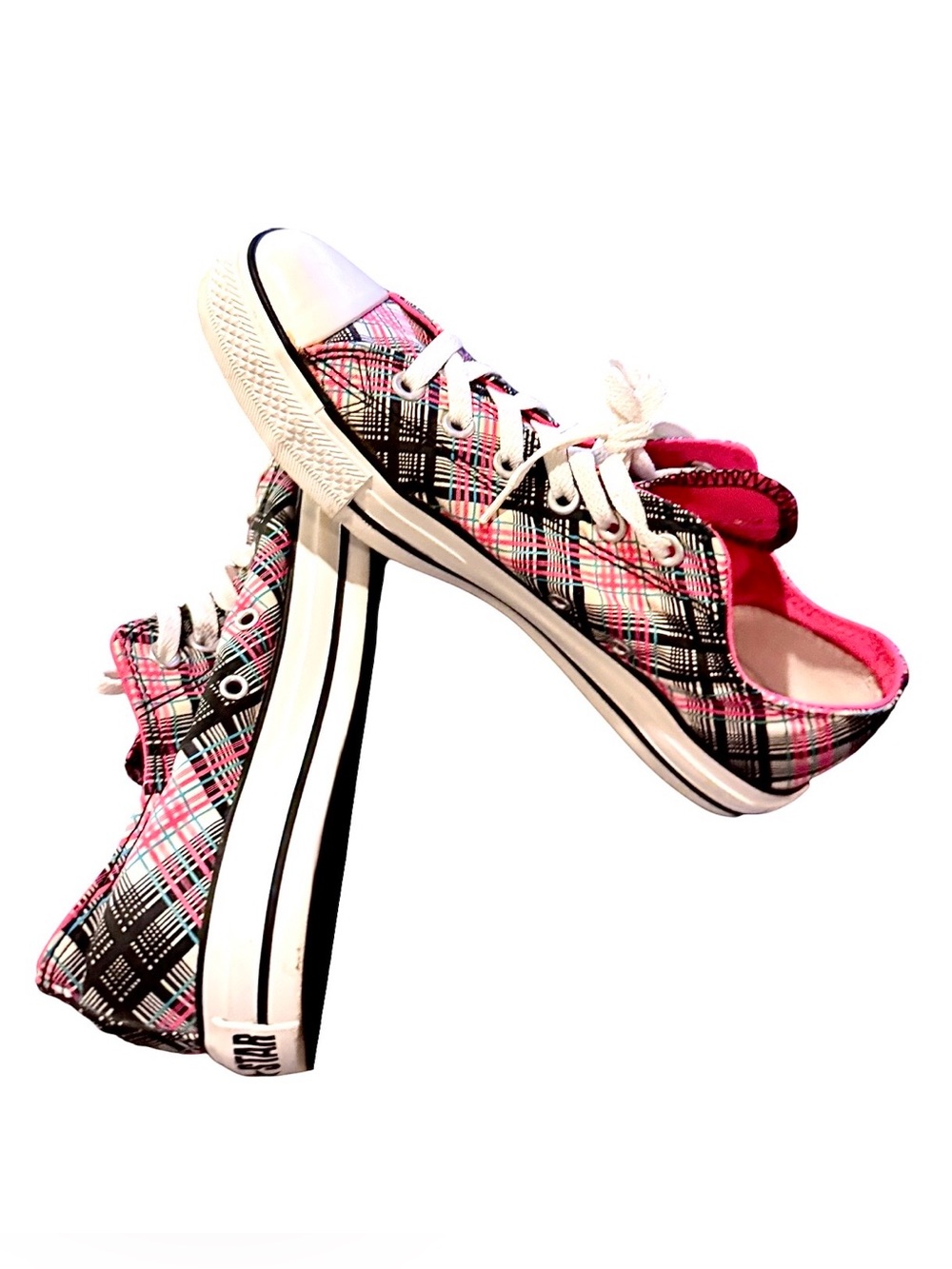 Converse Chuck Taylor Women’s All Star Plaid OX Low Top Sneakers 514111F - Picture 6 of 10